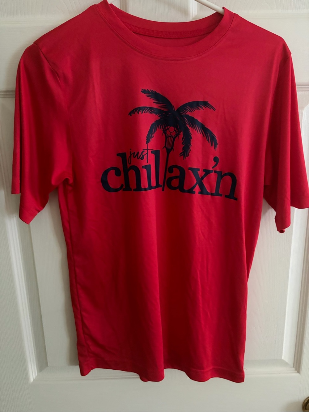 Chillax'n Palm Graphic Red Short-Sleeve Tee